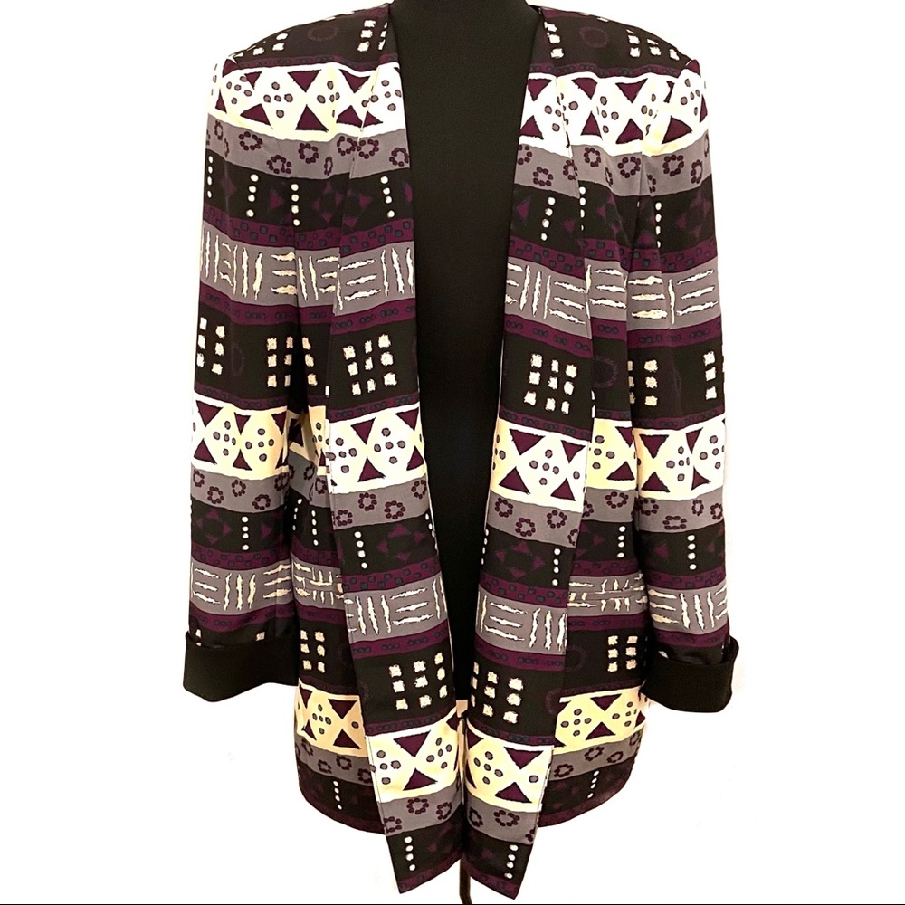 Vintage Abstract oversized blazer